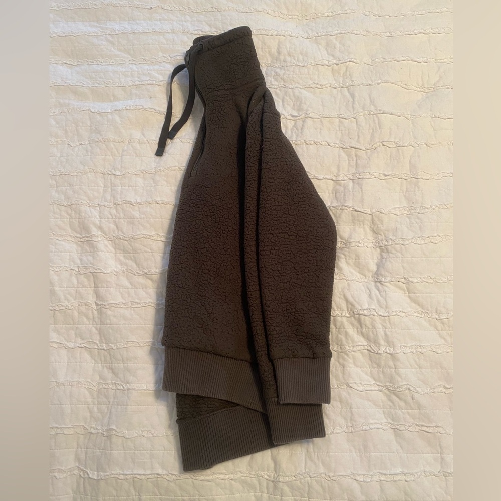 Athleta Sherpa Fleece 1/4 Zip Pullover Size Medium